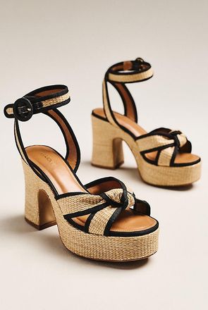 Maeve Raffia Platform Sandals