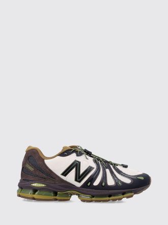New Balance ABZORB 1890 Mesh, Leather and Suede Trainers with Printed Logo