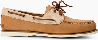 Timberland Mens Classic Dark Green Lace-Up Boat Shoes - Brown - Size: 7.5 41.5