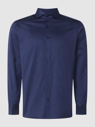 Eterna Regular Fit Freizeithemd in Premiumqualität aus Twill in Marine, Größe 40