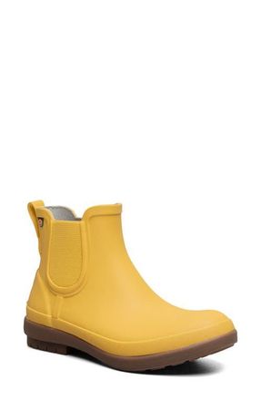Bogs Amanda II Waterproof Insulated Chelsea Rain Boot in Mustard at Nordstrom, Size 11
