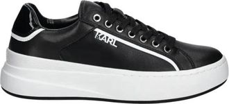 Karl Lagerfeld Kronos Sneakers - Heren - Sneakers - Zwart - 41 EU - Leer - Schoenen