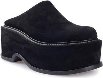 Artisan by Zigi Bizzy Platform Clog in Black Suede at Nordstrom, Size 11