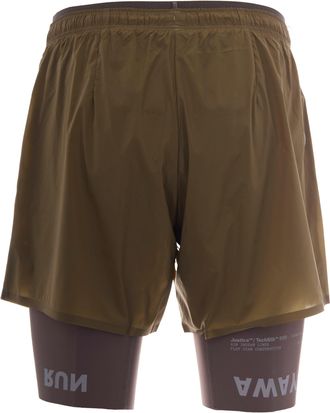 SATISFY Mens Bermuda Shorts Techsilk 8 Military Olive Shell: Polyamide Trousers