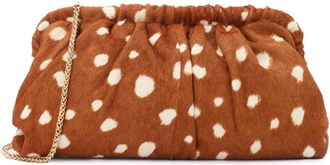 Kazar Handtas in een dierenmotief - Dames - Clutches - Bruin - ONE Size - Leer - Tassen