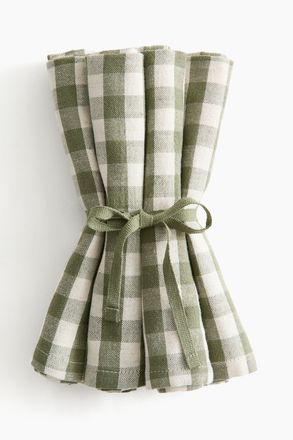 H&M 4er-Pack Baumwollservietten - Green