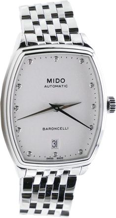 Mido Mido - Woman - M0413071101600 - M041.307.11.016.00 Baroncelli Tonneau Automatic - Dames - Horloges - Grijs - ONE Size - Accessoires