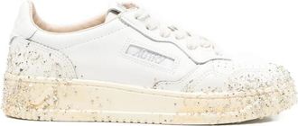 Autry White Embellished Medalist Sneakers