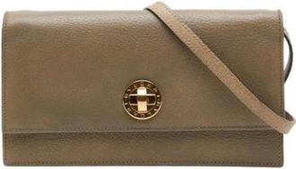 Bulgari Pre-owned Cross Body Bags, female, Beige, Size: ONE SIZE Pre-owned Vintage Shoulder Bag