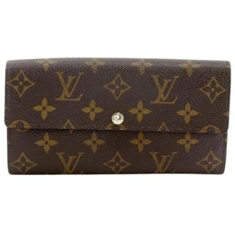 Louis Vuitton Pre-owned Wallets, female, Brown, Size: ONE SIZE Pre-owned Portefeuille Sarah Monogram Long Wallet