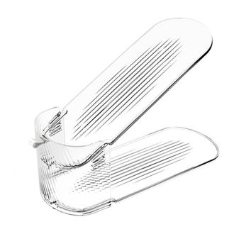 OEM Zapatero De Pl&aacute;stico Transparente Con Estante De Almacenamiento Regulable En Altura (3 Niveles)