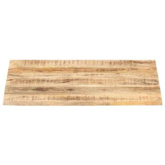 Berkfield Home Table Top Solid Mango Wood 25-27 mm 90x70 cm in Brown