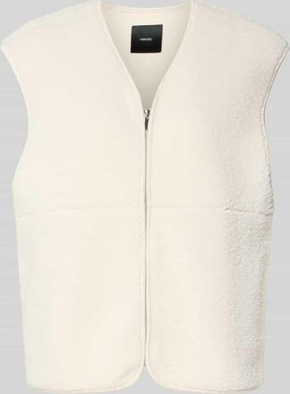 someday Someday Weste aus Teddyfell Modell Uliv in Ecru, Größe 36