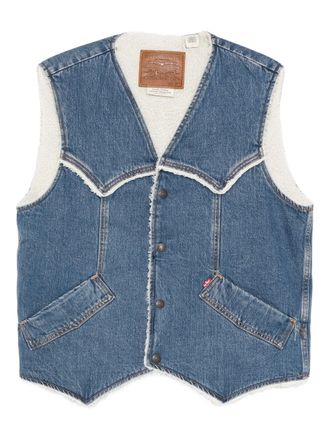 Levi's Western Denim Sherp Vest Sky Desert Sher