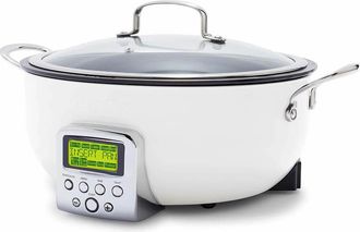 GreenPan GreenPan 6-Qt. Essential Electric Smart Skillet - White
