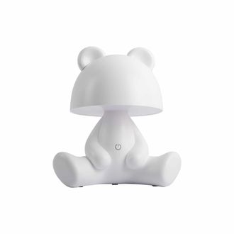 Present Time Leitmotiv Ours Led L&aacute;mpara De Mesa Blanca Decorativa