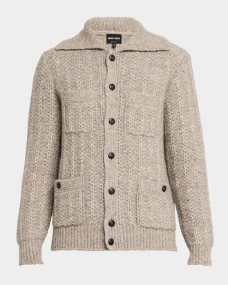 Giorgio Armani Men & apos;s 4-Pocket Cardigan Jacket