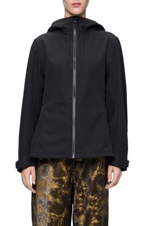 Rains Suva Waterproof Softshell Jacket in Black at Nordstrom, Size X-Small