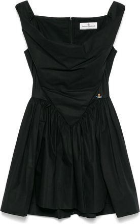 Vivienne Westwood cotton midi dress - women - Cotton - 40 - Black