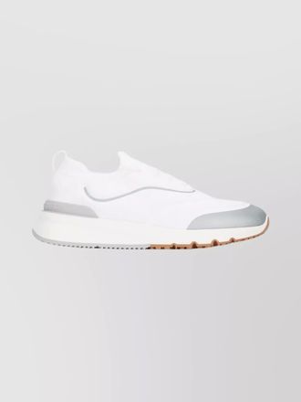 Brunello Cucinelli cotton knit slip-on sneakers