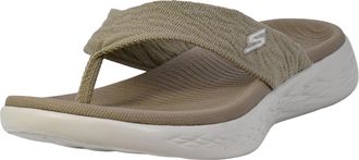 Skechers Womens On-The-go 600 Sunny Flip-Flop, Taupe, 5 UK