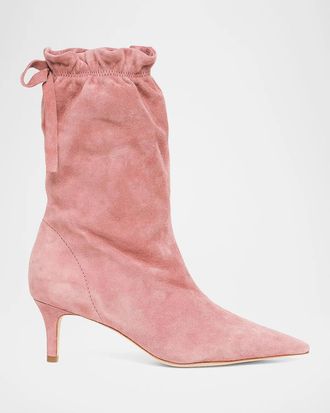 Cinq &agrave; Sept Resort Alex 65MM Scrunched Ankle Booties