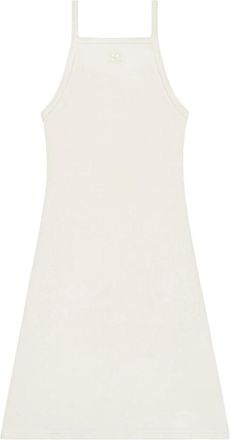 Courr&egrave;ges sleeveless mini dress - women - Viscose/Polyamide - S - Neutrals