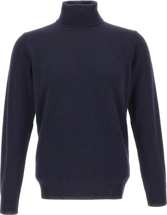 KANGRA Turtleneck Trui - Heren - Coltruien - Blauw - 3XL - Wol - Truien & Vesten