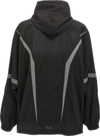 Balenciaga Mens Black Polyester Shell Jacket Clothing