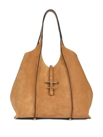 Tod's T-Timeless suede shoulder bag - Brown