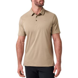 Travis Mathew The Zinna 2.0 Polo Shirt in Weathered Teak at Nordstrom, Size Xx-Large