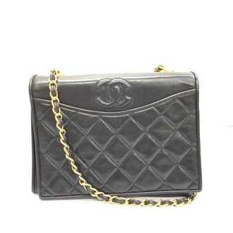Chanel CC Vintage Matelasse Lambskin Shoulder Chain Womens Flap (Pre-Owned)
