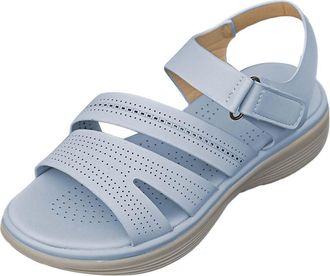 Generic ladies summer shoes Sandals for Women uk Wide Fit Walking Wedge Sandal Comfortable Arch Support Ankle Strap Orthopedic Sliders Casual Open Toe Non-Sli