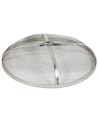 Sunnydaze Spark Screen 24In Stainless Steel Rust Resistant Fire Pit Accessory