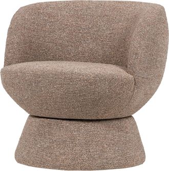 De Eekhoorn Drehbarer Design Sessel Shuffle, Braun Melange