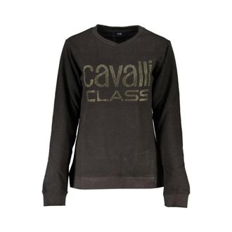 Cavalli Dames, Sweatshirts & Hoodies, Zwart, Maat: XS Katoen