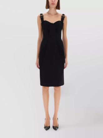 Versace Jeans Couture tailored knee-length sleeveless dress