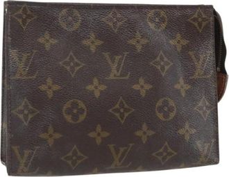 Louis Vuitton Pre-owned Clutches, female, Brown, Size: ONE SIZE Pre-owned Canvas Clutch
