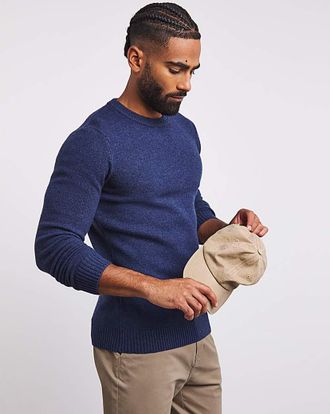 Jacamo Lambswool Crew Neck Jumper