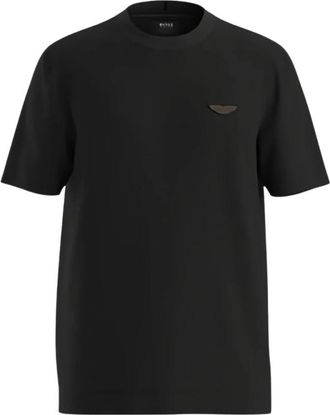 HUGO BOSS Thompson Katoenen T-shirt - Heren - T-shirts - Zwart - M - Katoen - Tops