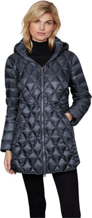 Junge Diamantquilt Lichtgewicht Donsjack - Dames - Gewatteerde jassen - Blauw - 4XL - Nylon - Jassen