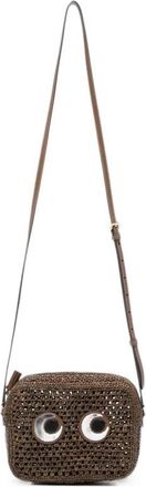 Anya Hindmarch Eyes Cross-body Pouch - Dames - Schoudertassen - Bruin - ONE Size - Leer - Tassen
