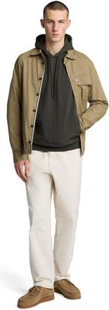 Lyle & Scott Softshell Hybrid Pullover Hoodie in Gunmetal at Nordstrom, Size Xx-Large