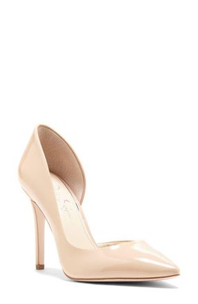Jessica Simpson Prizma Half-dOrsay Pump in Mdbeige 01 at Nordstrom, Size 12