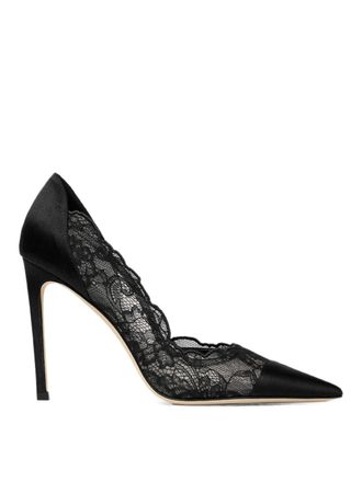 Jimmy Choo London Brigitte Lace Pumps