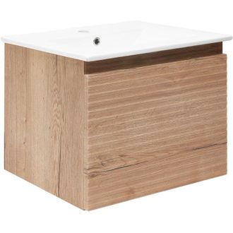 Puma Naturel - Mobile bagno con lavabo Savona Natural 58x43x44,8 cm halifax oak matt (SAVONA60DH)