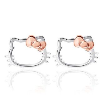 Hello Kitty Sterling Silver Silhouette Stud Earrings at Nordstrom