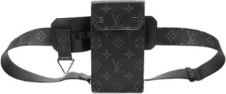 Louis Vuitton Pre-owned Belt Bags, male, Black, Size: ONE SIZE Pre-owned Monogram Eclipse Sac Belt Bag