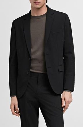 Mango Superslim Fit Stretch Sport Coat in Black at Nordstrom Rack, Size 38