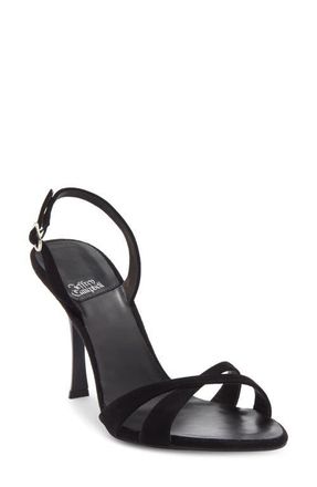 Jeffrey Campbell Marielle Slingback Sandal in Black Suede at Nordstrom, Size 9.5